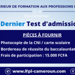 Test d’admission à l’IFPI 2022